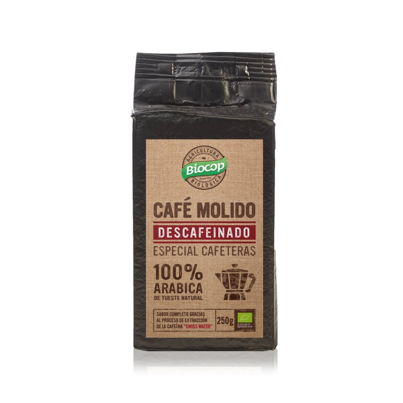 Café descafeinado molido 100% arábica 250g - Herbolarios Dimam Online