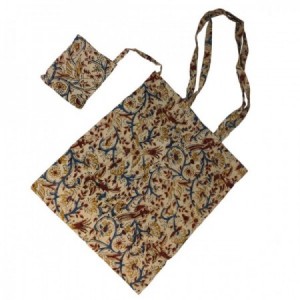 ALTERNATIVA-BOLSA ALGODON KALAMKARI NATIVA 40x40 Cm. INDIA