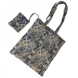 ALTERNATIVA-BOLSA ALGODON KALAMKARI NILO 40x40 Cm. INDIA